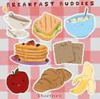 'Breakfast Buddies' Stickers