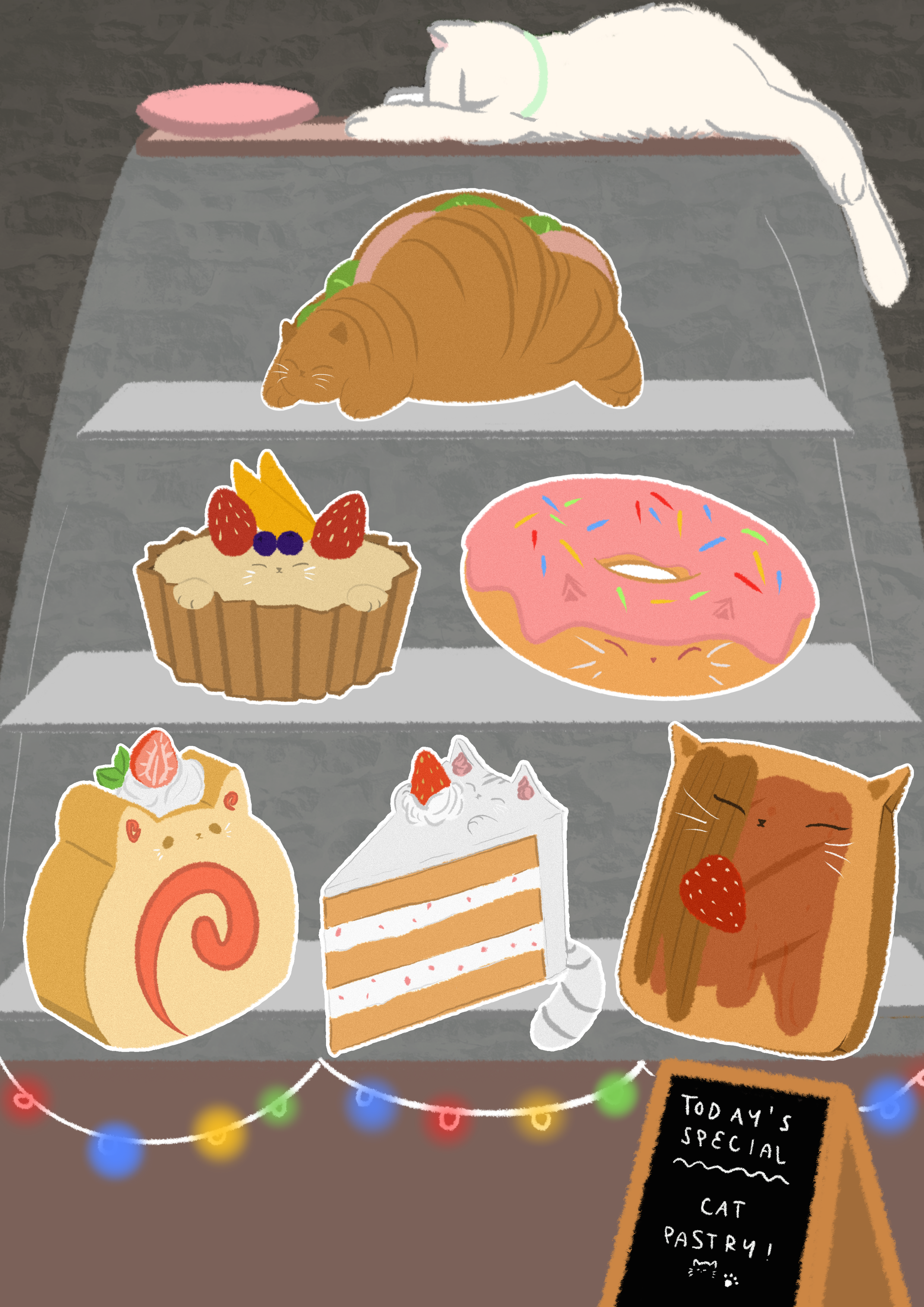 'Cat Khaéfe' Sticker Sheet