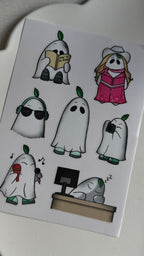 'Buddy the Ghostie' Sticker Sheet