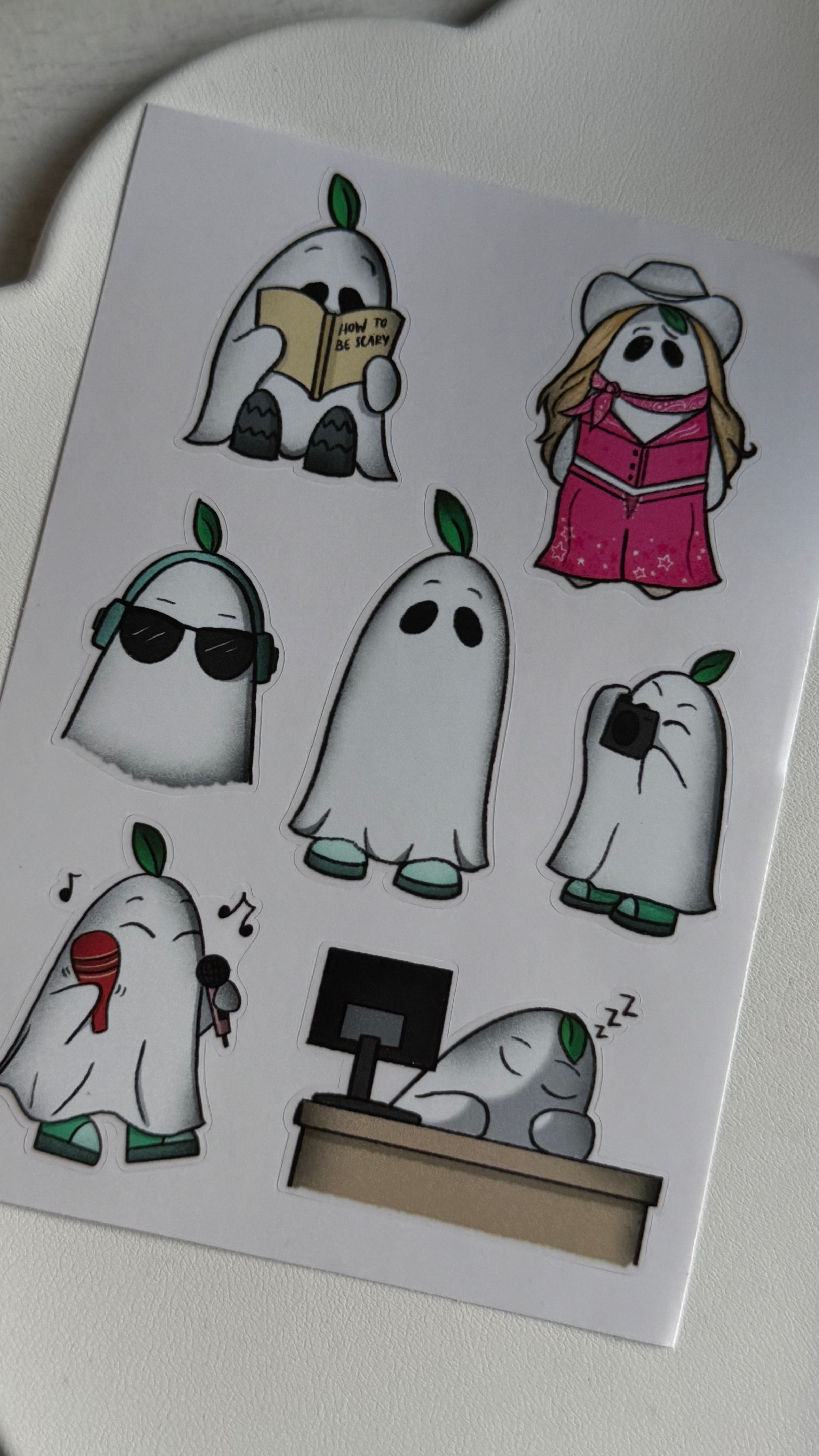 'Buddy the Ghostie' Sticker Sheet